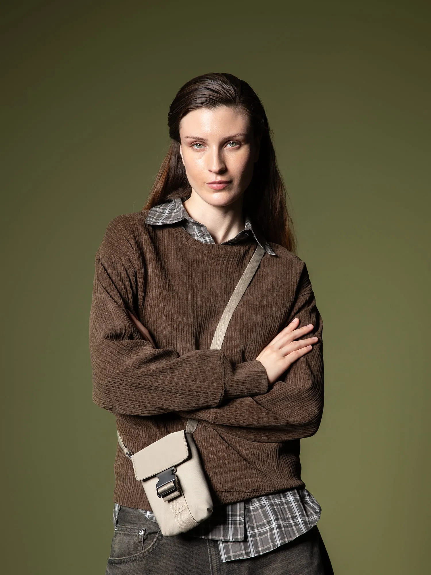 Woven texture sweatshirt