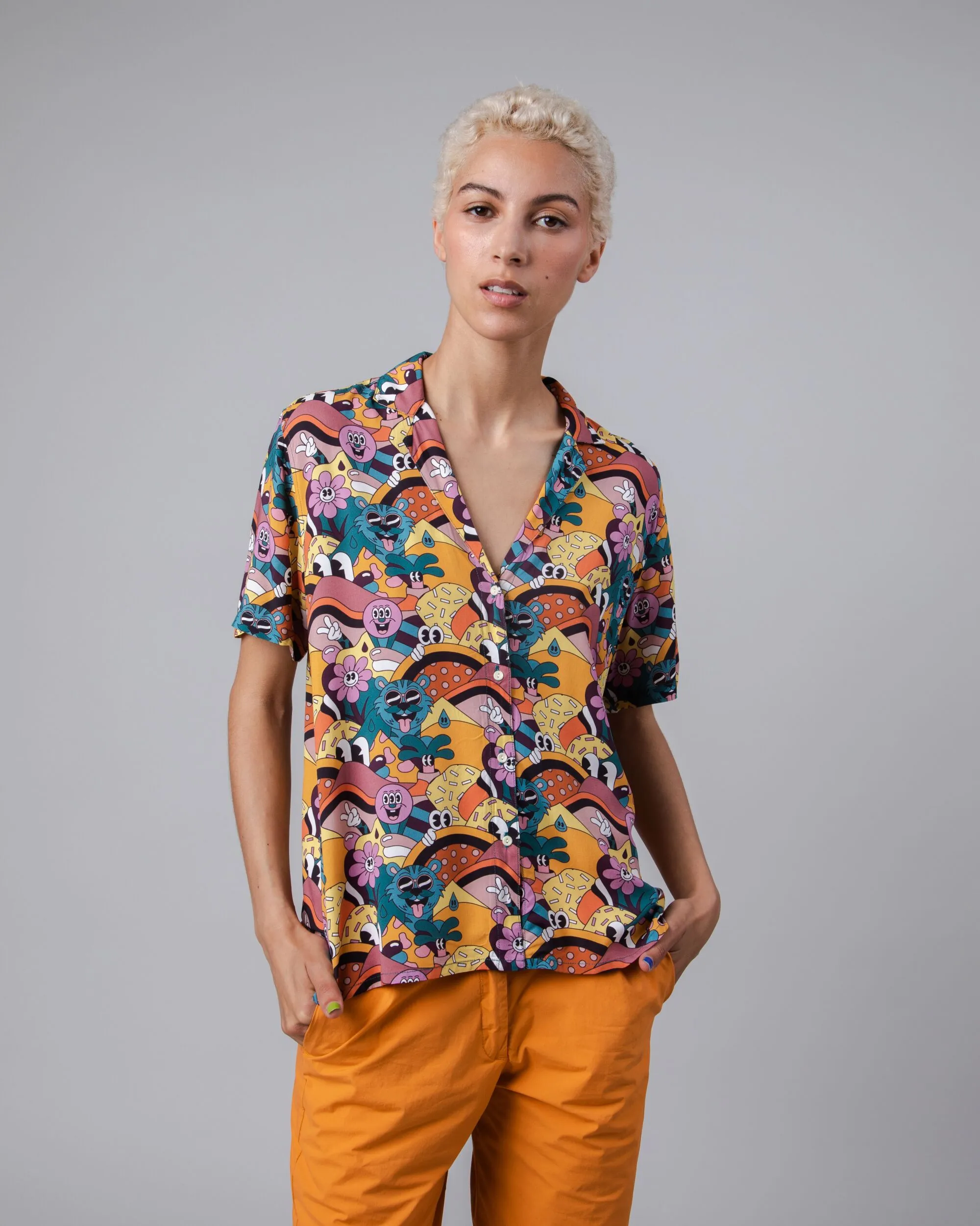 Yeye Weller Aloha Blouse Yellow