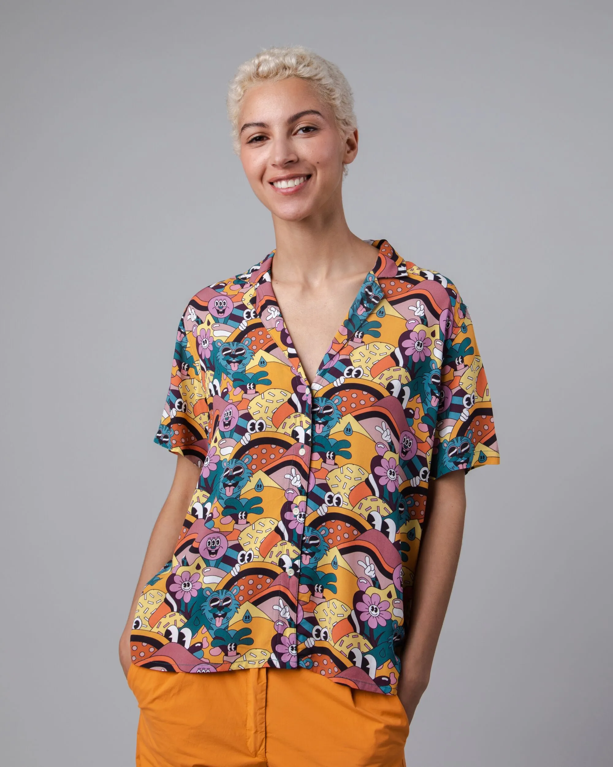 Yeye Weller Aloha Blouse Yellow