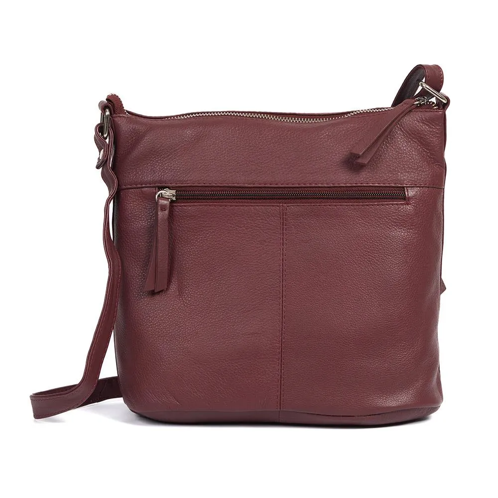 Zip-Fasten Leather Shoulder-Bag  - JEWN39001 / 325 228