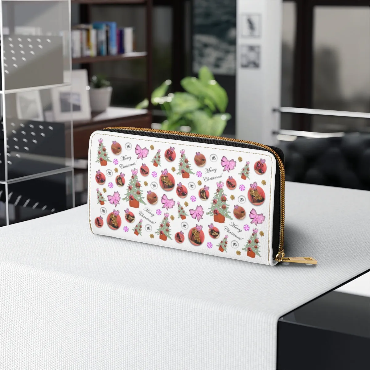 Zipper Wallet 'Pink Christmas'