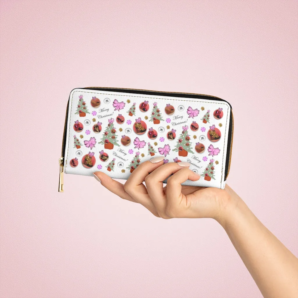 Zipper Wallet 'Pink Christmas'