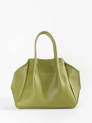 zoe pebble leather avocado